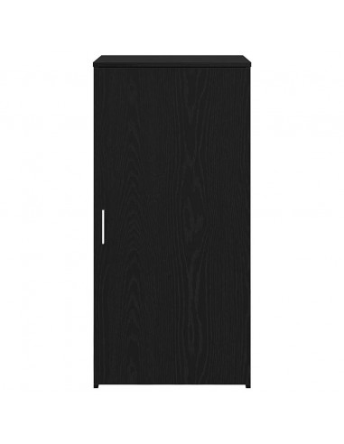 Mobiletto portaoggetti Nero 50x45x103,5 cm in Legno ingegnerizzato