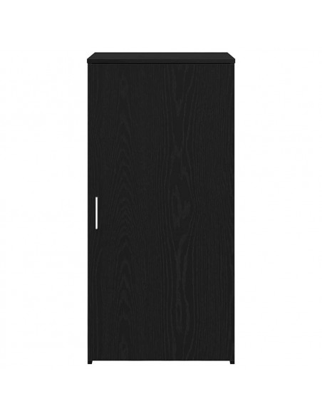 Mobiletto portaoggetti Nero 50x45x103,5 cm in Legno ingegnerizzato