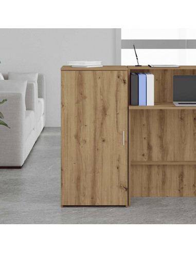 Mobile Portaoggetti Rovere Artigianale 50x45x103,5cm Truciolato