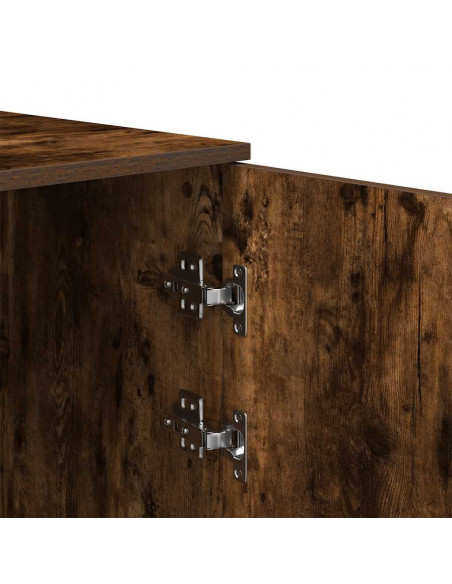 Mobile Portaoggetti Rovere Fumo 40x45x103,5 cm in Truciolato