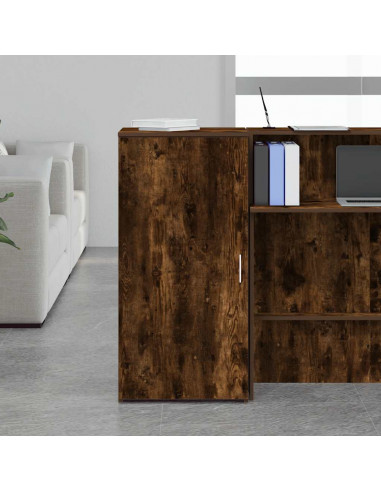 Mobile Portaoggetti Rovere Fumo 50x45x103,5 cm in Truciolato