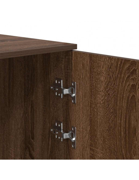 Mobile Portaoggetti Rovere Marrone 40x45x103,5 cm in Truciolato