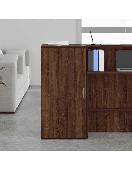 Mobile Portaoggetti Rovere Marrone 50x45x103,5 cm in Truciolato