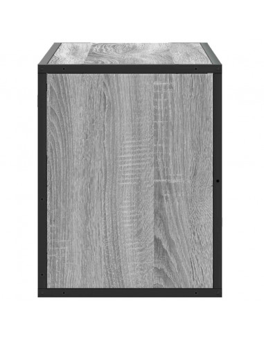 Mobile TV Grigio Sonoma 80x31x39,5 cm Legno Multistrato Metallo