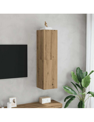 Mobile TV Rovere Artigianale 30,5x30x110cm in Legno Multistrato