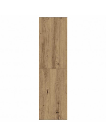 Mobili TV a Parete 3 pz Rovere Artigianale in Legno Multistrato
