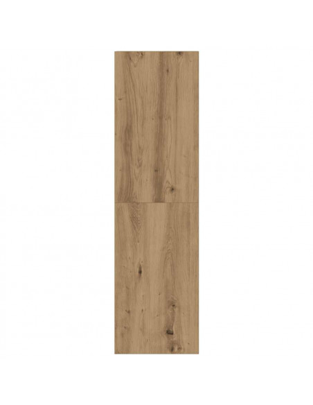 Mobili TV a Parete 3 pz Rovere Artigianale in Legno Multistrato