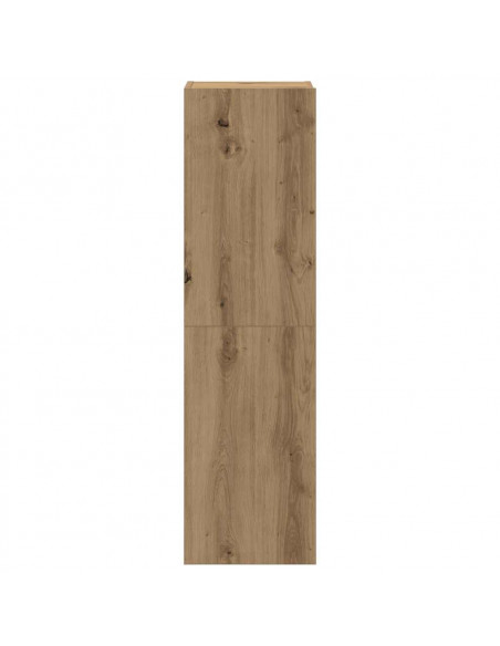Mobili TV a Parete 3 pz Rovere Artigianale in Legno Multistrato