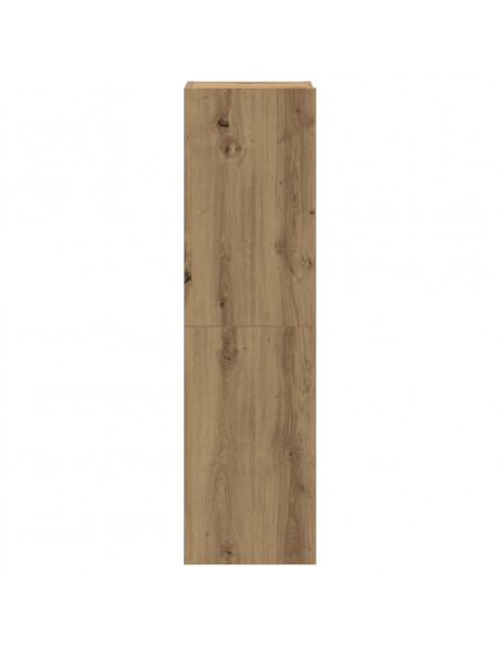 Mobili TV a Parete 8 pz Rovere Artigianale Legno Multistrato