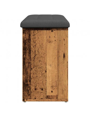 Panca Porta Scarpe Legno Antico 102x32x50 cm Legno Multistrato