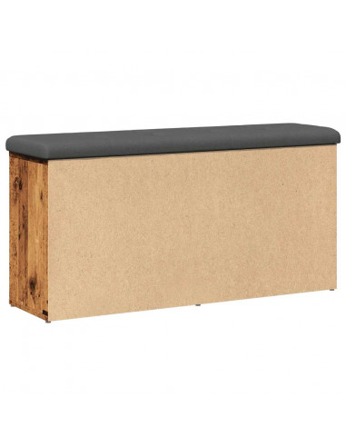 Panca Porta Scarpe Legno Antico 102x32x50 cm Legno Multistrato