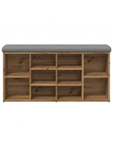 Panca Porta Scarpe Rovere Artigianale 102x32x50 cm Truciolato