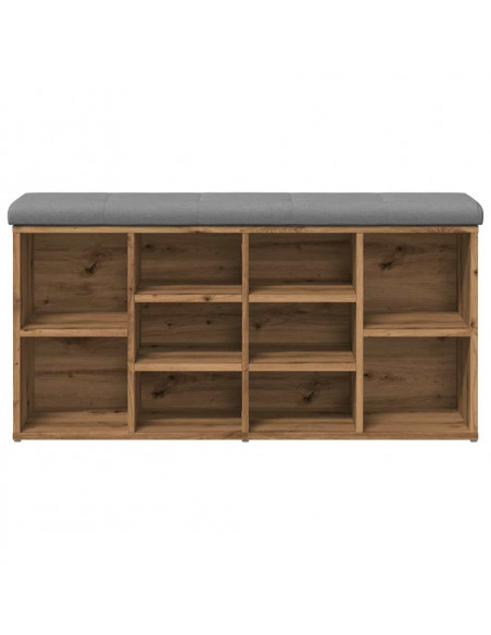 Panca Porta Scarpe Rovere Artigianale 102x32x50 cm Truciolato