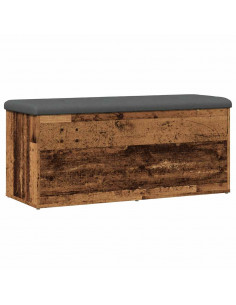 Panca Portaoggetti Legno Antico 102x42x45 cm Legno Multistrato