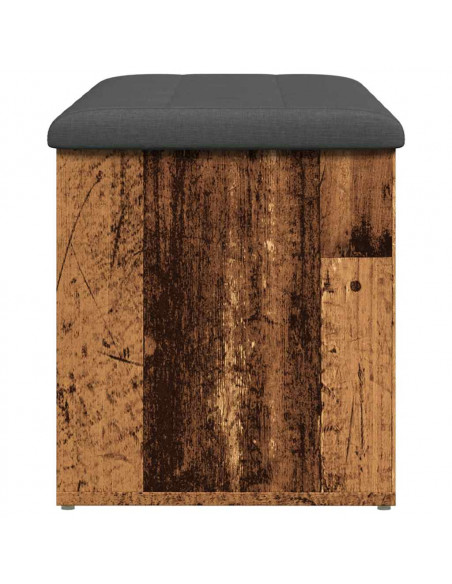 Panca Portaoggetti Legno Antico 102x42x45 cm Legno Multistrato