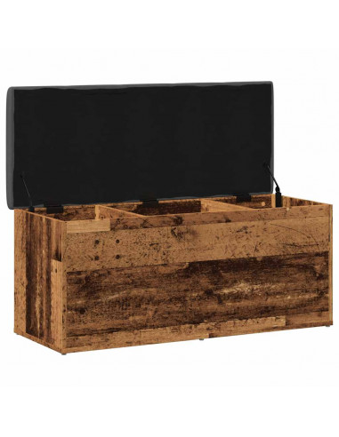 Panca Portaoggetti Legno Antico 102x42x45 cm Legno Multistrato