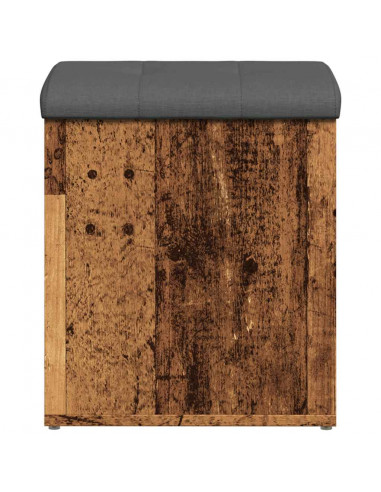 Panca Portaoggetti Legno Antico 42x42x45 cm Legno Multistrato