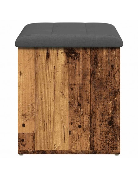 Panca Portaoggetti Legno Antico 62x42x45 cm Legno Multistrato
