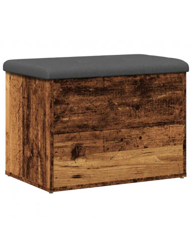 Panca Portaoggetti Legno Antico 62x42x45 cm Legno Multistrato