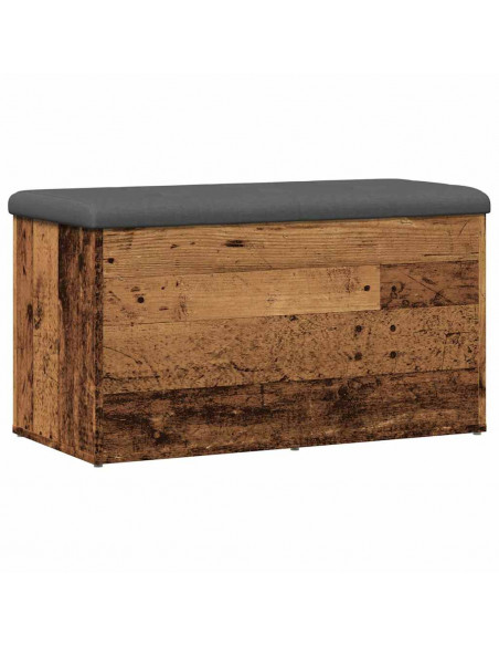 Panca Portaoggetti Legno Antico 82x42x45 cm Legno Multistrato