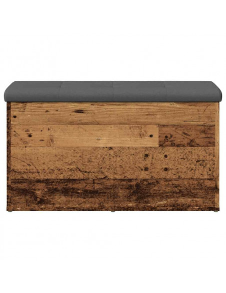 Panca Portaoggetti Legno Antico 82x42x45 cm Legno Multistrato