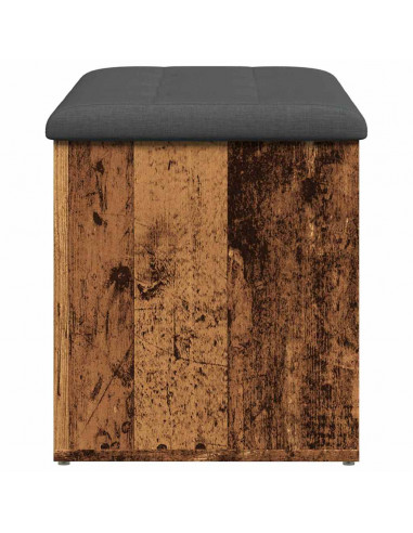 Panca Portaoggetti Legno Antico 82x42x45 cm Legno Multistrato