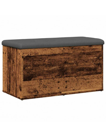 Panca Portaoggetti Legno Antico 82x42x45 cm Legno Multistrato