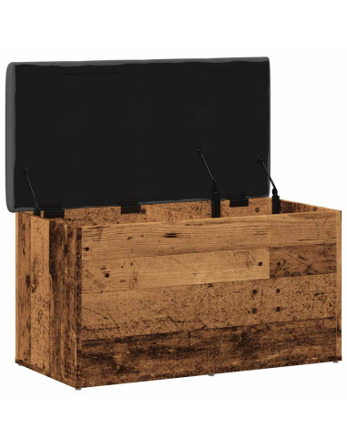 Panca Portaoggetti Legno Antico 82x42x45 cm Legno Multistrato