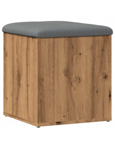 Panca Portaoggetti Rovere Artigianale 42x42x45 cm in Truciolato