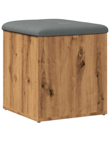 Panca Portaoggetti Rovere Artigianale 42x42x45 cm in Truciolato