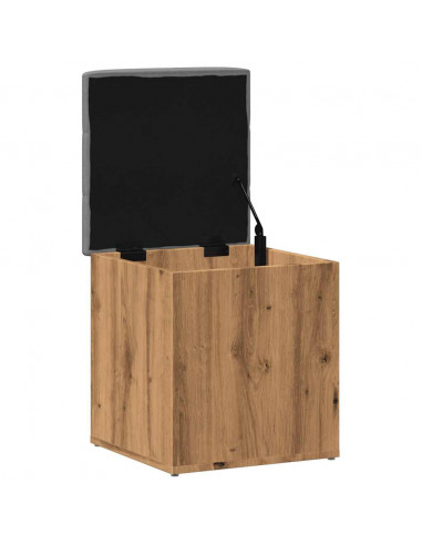 Panca Portaoggetti Rovere Artigianale 42x42x45 cm in Truciolato