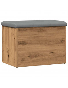 Panca Portaoggetti Rovere Artigianale 62x42x45 cm in Truciolato