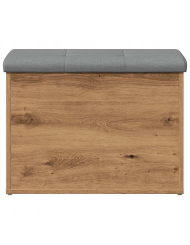 Panca Portaoggetti Rovere Artigianale 62x42x45 cm in Truciolato