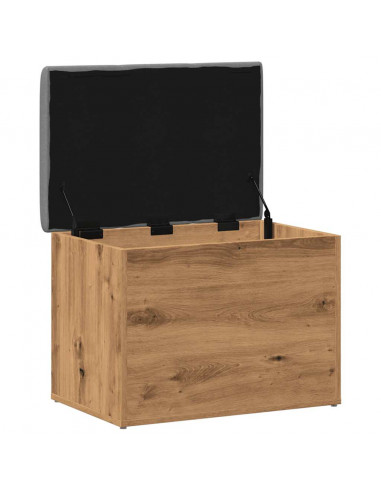 Panca Portaoggetti Rovere Artigianale 62x42x45 cm in Truciolato