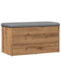 Panca Portaoggetti Rovere Artigianale 82x42x45 cm in Truciolato