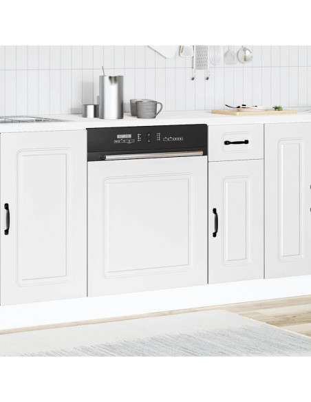 Pannello Lavastoviglie Kalmar Bianco 60x1,5x67 cm in Truciolato