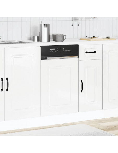 Pannello Lavastoviglie Kalmar Bianco Lucido 45x1,5x67 cm