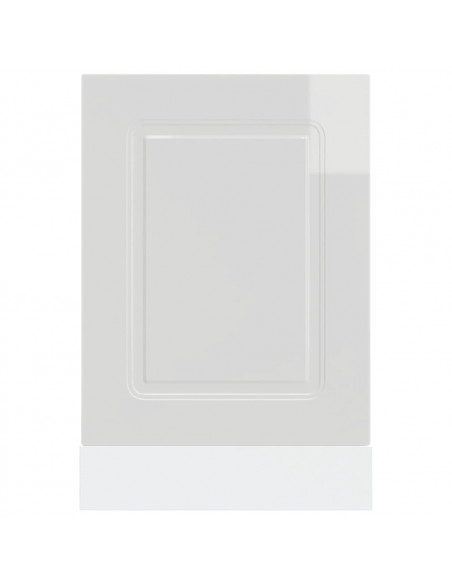 Pannello Lavastoviglie Kalmar Bianco Lucido 45x1,5x67 cm