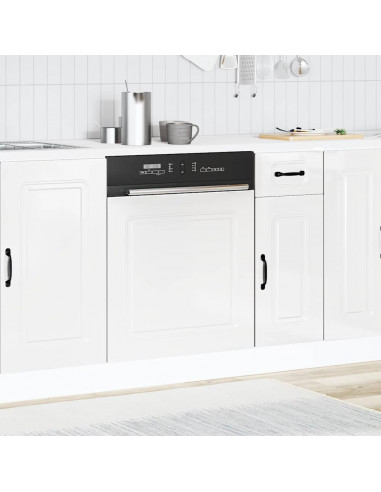 Pannello Lavastoviglie Kalmar Bianco Lucido 60x1,5x67 cm