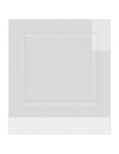 Pannello Lavastoviglie Kalmar Bianco Lucido 60x1,5x67 cm