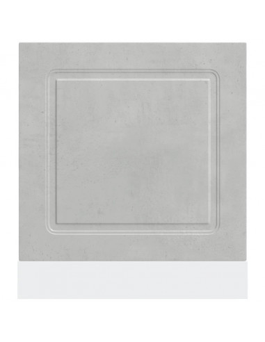 Pannello Lavastoviglie Kalmar Grigio Cemento 60x1,5x67 cm