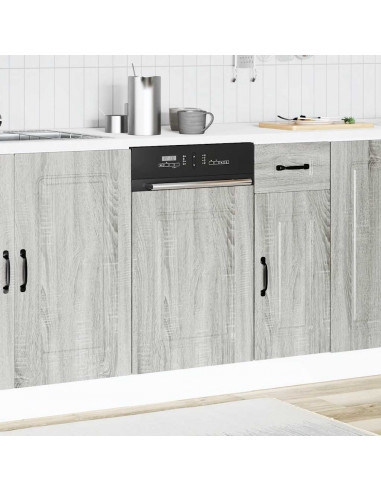 Pannello Lavastoviglie Kalmar Grigio Sonoma 45x1,5x67 cm