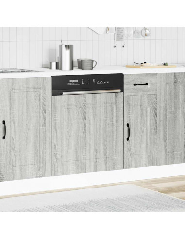 Pannello Lavastoviglie Kalmar Grigio Sonoma 60x1,5x67 cm