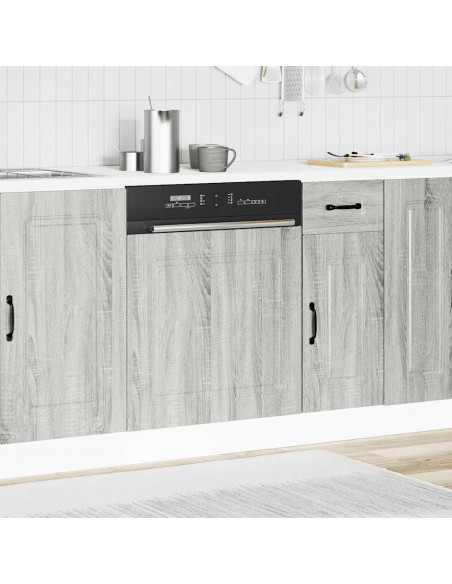 Pannello Lavastoviglie Kalmar Grigio Sonoma 60x1,5x67 cm