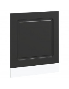 Pannello Lavastoviglie Kalmar Nero 60x1,5x67 cm in Truciolato