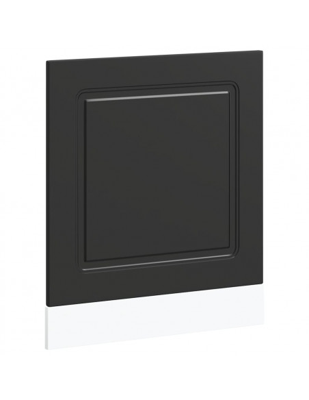 Pannello Lavastoviglie Kalmar Nero 60x1,5x67 cm in Truciolato