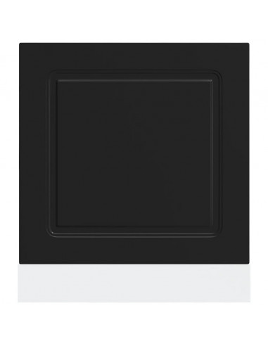 Pannello Lavastoviglie Kalmar Nero 60x1,5x67 cm in Truciolato