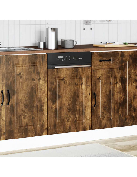 Pannello Lavastoviglie Kalmar Rovere Fumo 45x1,5x67 cm