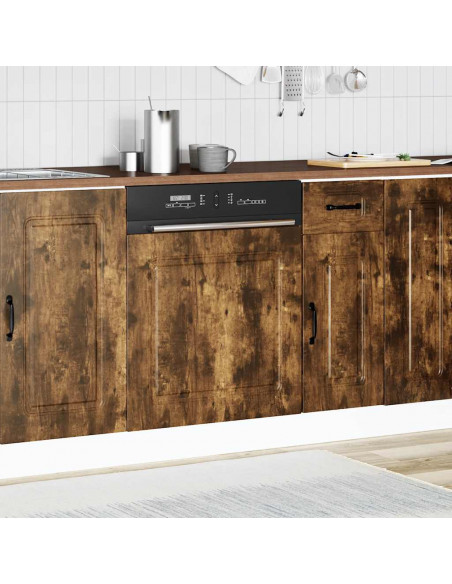 Pannello Lavastoviglie Kalmar Rovere Fumo 60x1,5x67 cm