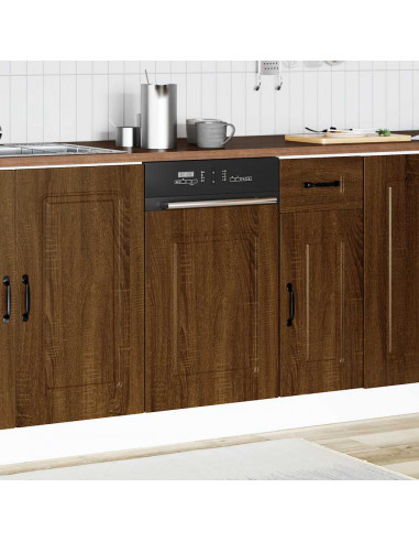 Pannello Lavastoviglie Kalmar Rovere Marrone 45x1,5x67 cm